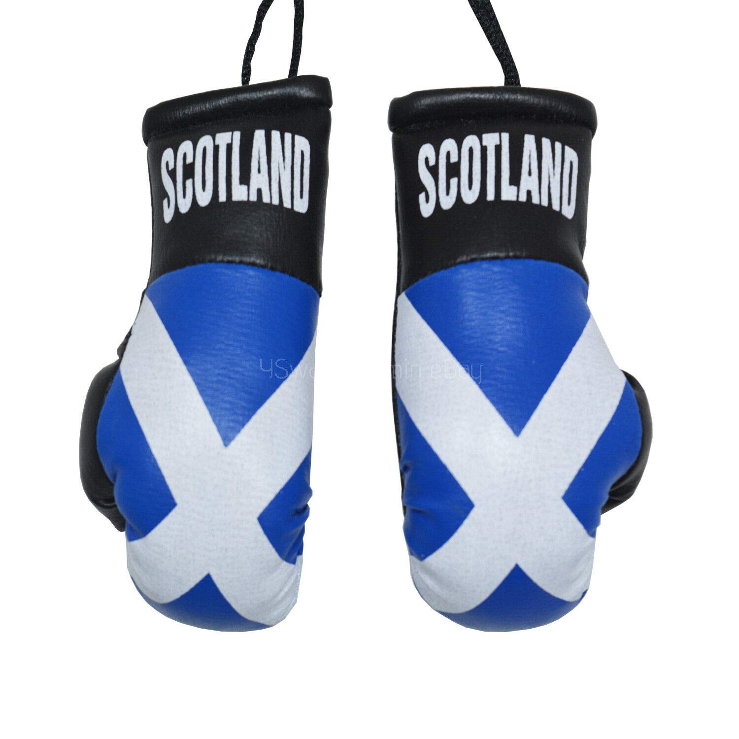 Be Creative! Craft Supplies Store Becreative Mini Country Boxing Pair Gloves For Car Mirror (Scotland)