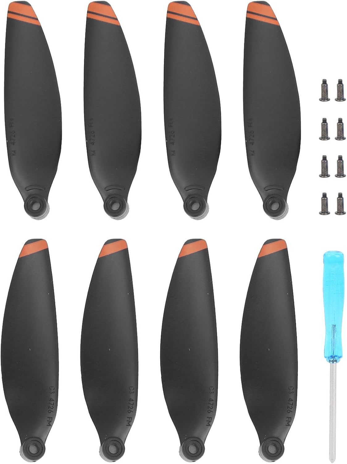 Drone Blades, 2 Pairs Propellers Replacement Spare Part Drone Accessories Drone Propeller Propellers Blades Replacement Drone Propellers Fit for Mini 2 (#3)