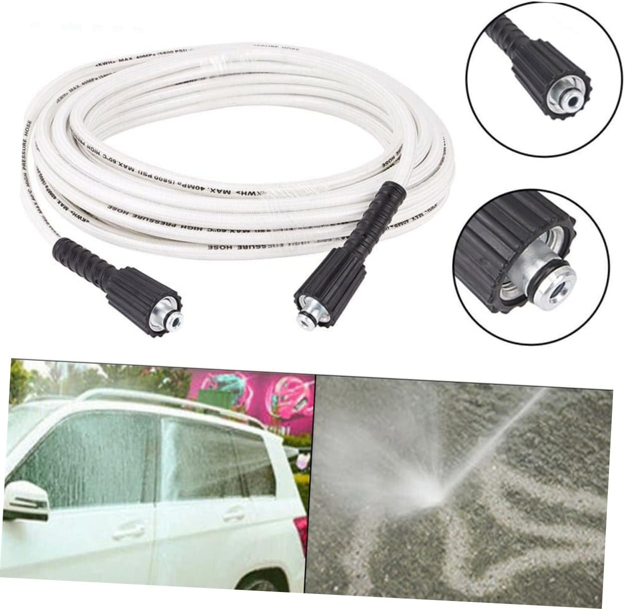 1pc Pressure Washer Hose Internal Thread High- Hose for Garden and Vehicle Use to Connector Only