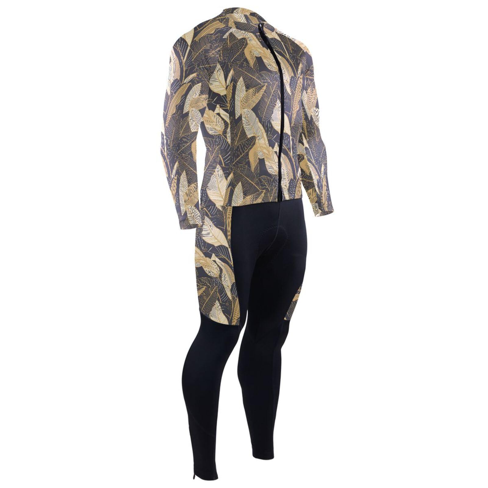 Radtrikot Herren mit Taschen, Windbreaker, langärmelig, 3D-gepolstert