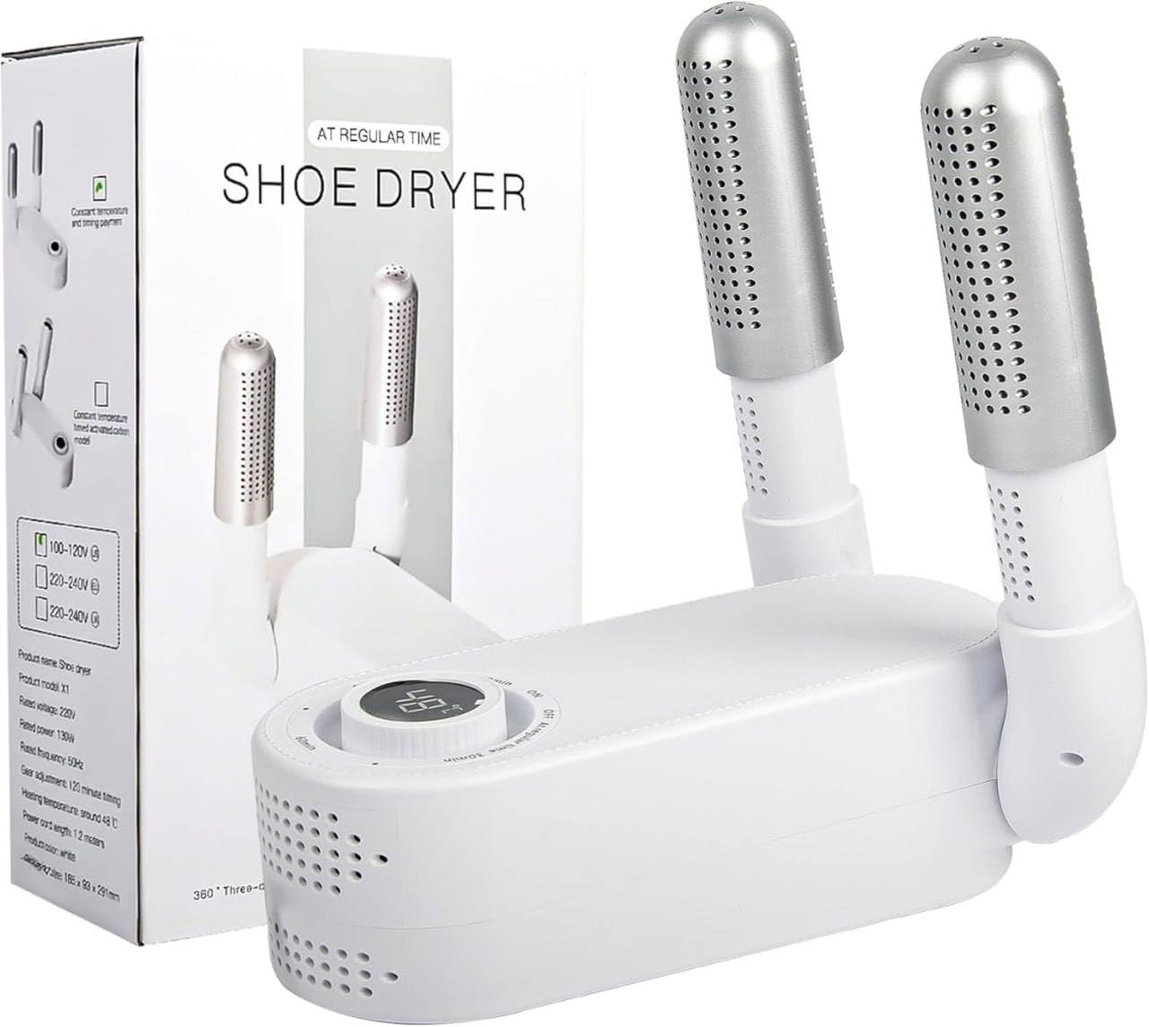 HUBREM Electric Shoe Dryer & Boot Dryer Machine, Portable Foldable Hot Air Shoe Dryer with Adjustable Timer, Fast Drying Deodorizer for Shoes Boots Socks Gloves Hats, Household Shoe Drying Machine-image-37