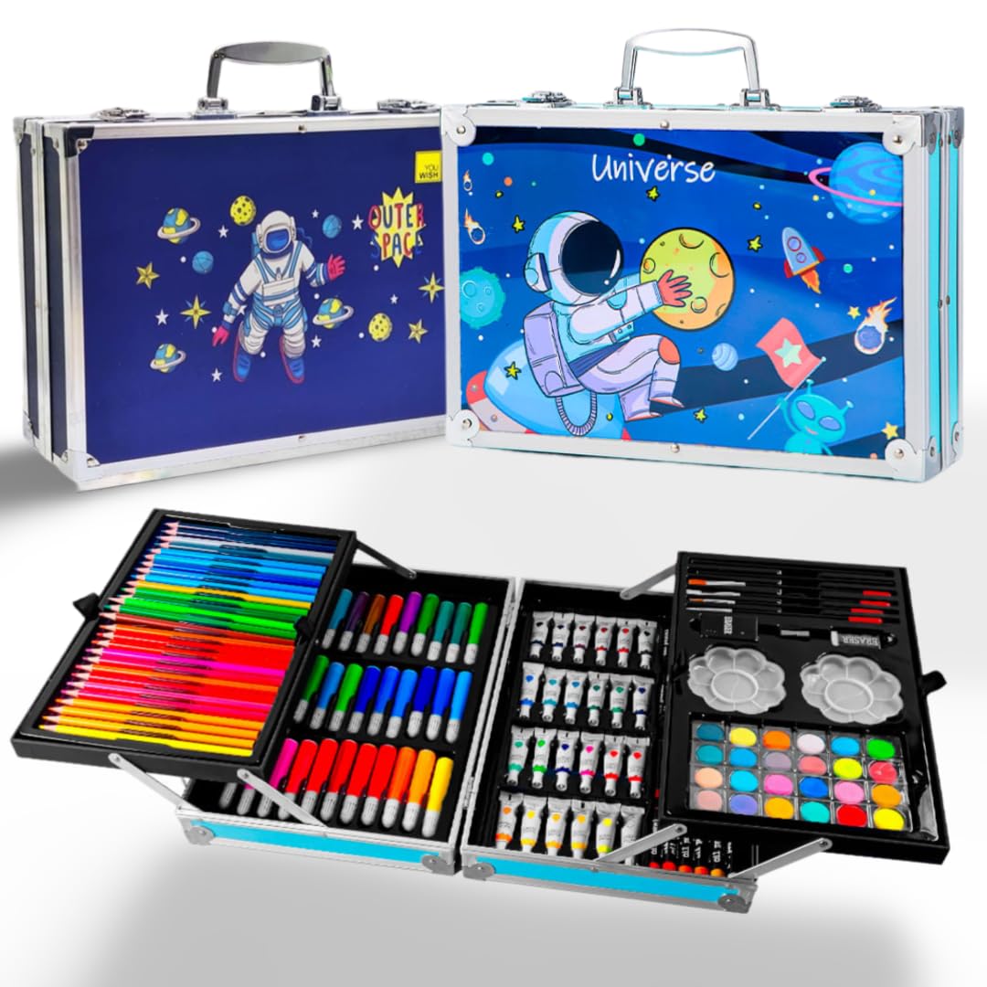 ADOERE Art Kit New Theme 145 Pieces | Art Painting Box for Kids & Adults (Space - Blue) (B0D96JLJ1X) Amazon Price History, Amazon Price Tracker