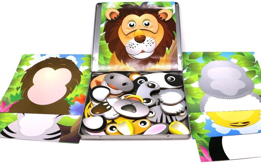 Toddler Travel Toys Jungle Magnet Faces