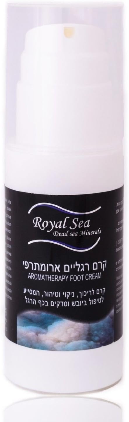 Royal Dead Sea Foot Cream for Cracked Heels 3.38 Oz Moisturizer Neuropathy Dry Feet Skin, Remove Dead Skin, Natural Foot Repair with Shea Butter, Coconut Butter, No Alcohol, for Men and Women