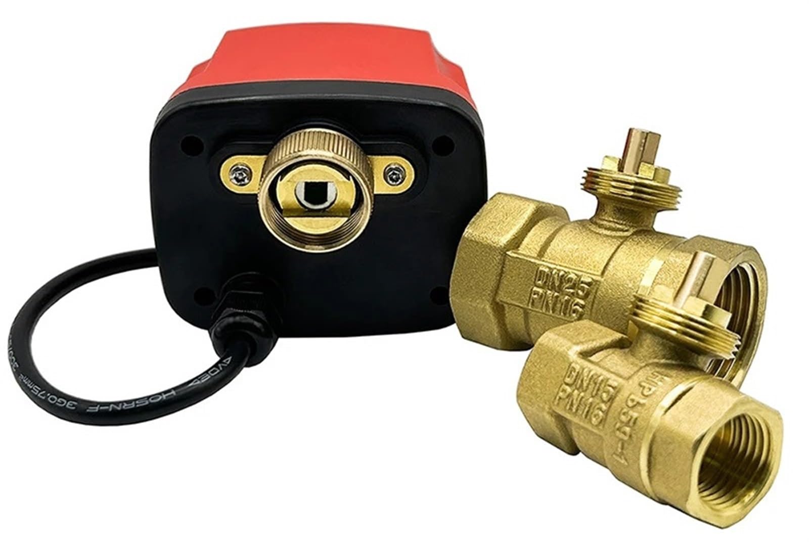 Válvula de Bola motorizada, 2 Cables/3 Cables, Resistente al Agua IP65, válvulas de Agua eléctricas bidireccionales/Tres vías, Hilo Femenino 12V 24V 220V DN15-DN50(Three-Way_DC12V_CR02)