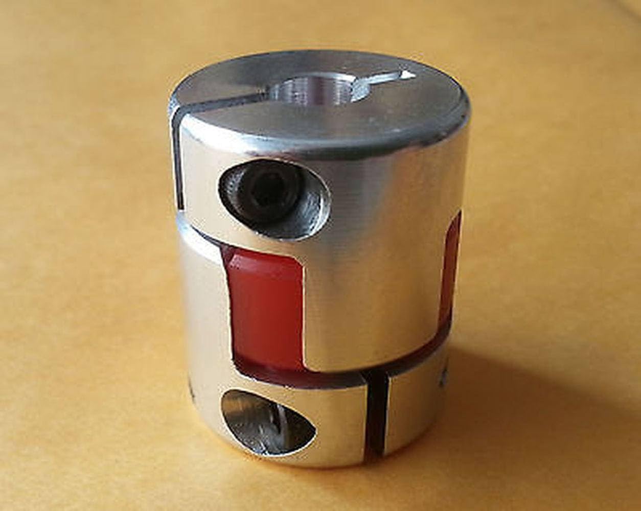 1pc Jaw Shaft Coupling Spider Flexible Coupler 5mm x 6.35mm 5 to 6.35mm 25D30L