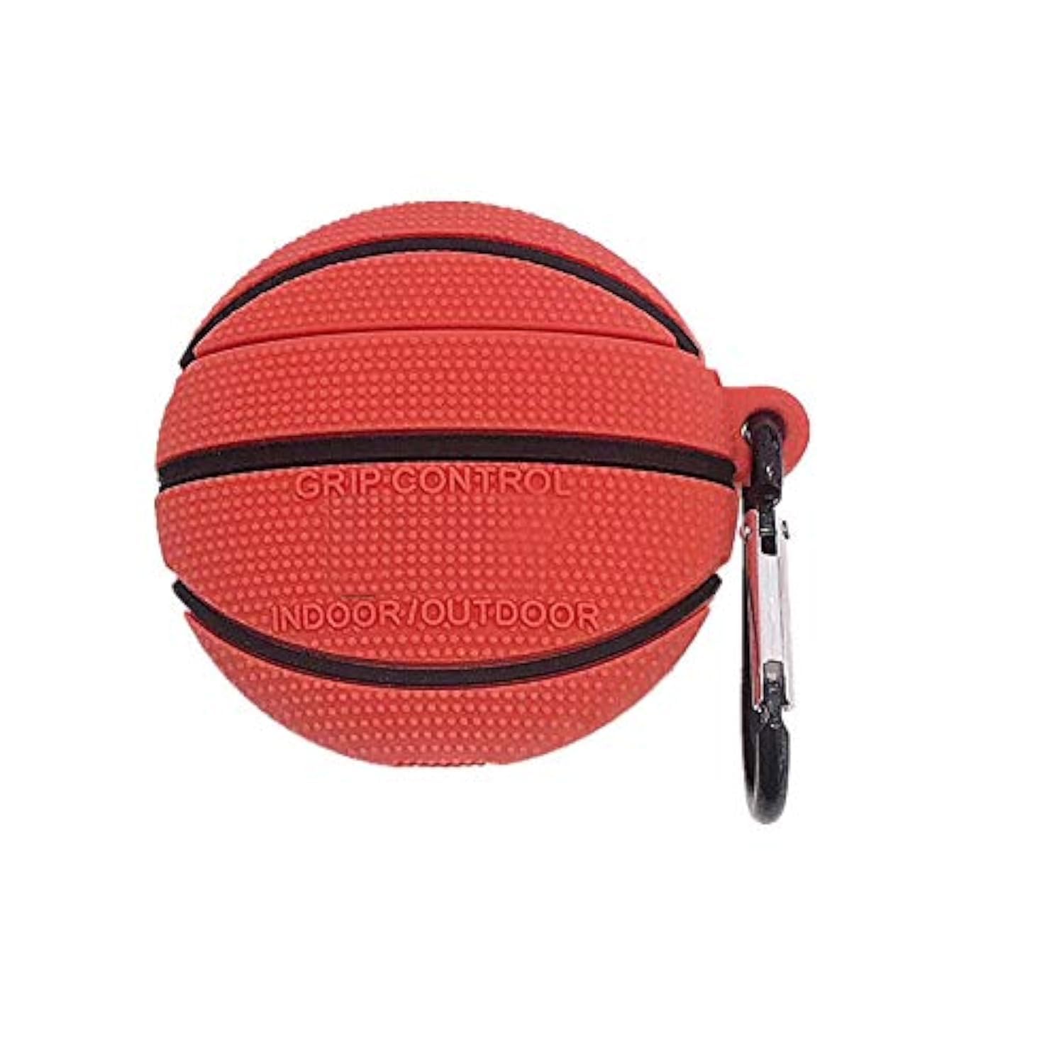 Silicone Case for Airpods Pro Cute Funny Basketball Football Soft Cover Skin with Anti-Lost Keychain (Basketball Case)
