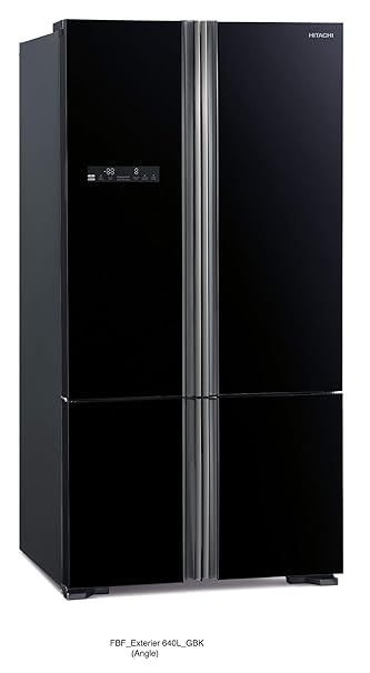 Hitachi 650Ltr 4star R-WB730PND5 (GBK) 4 Door French Bottom Freezer Refrigerator Refrigerators