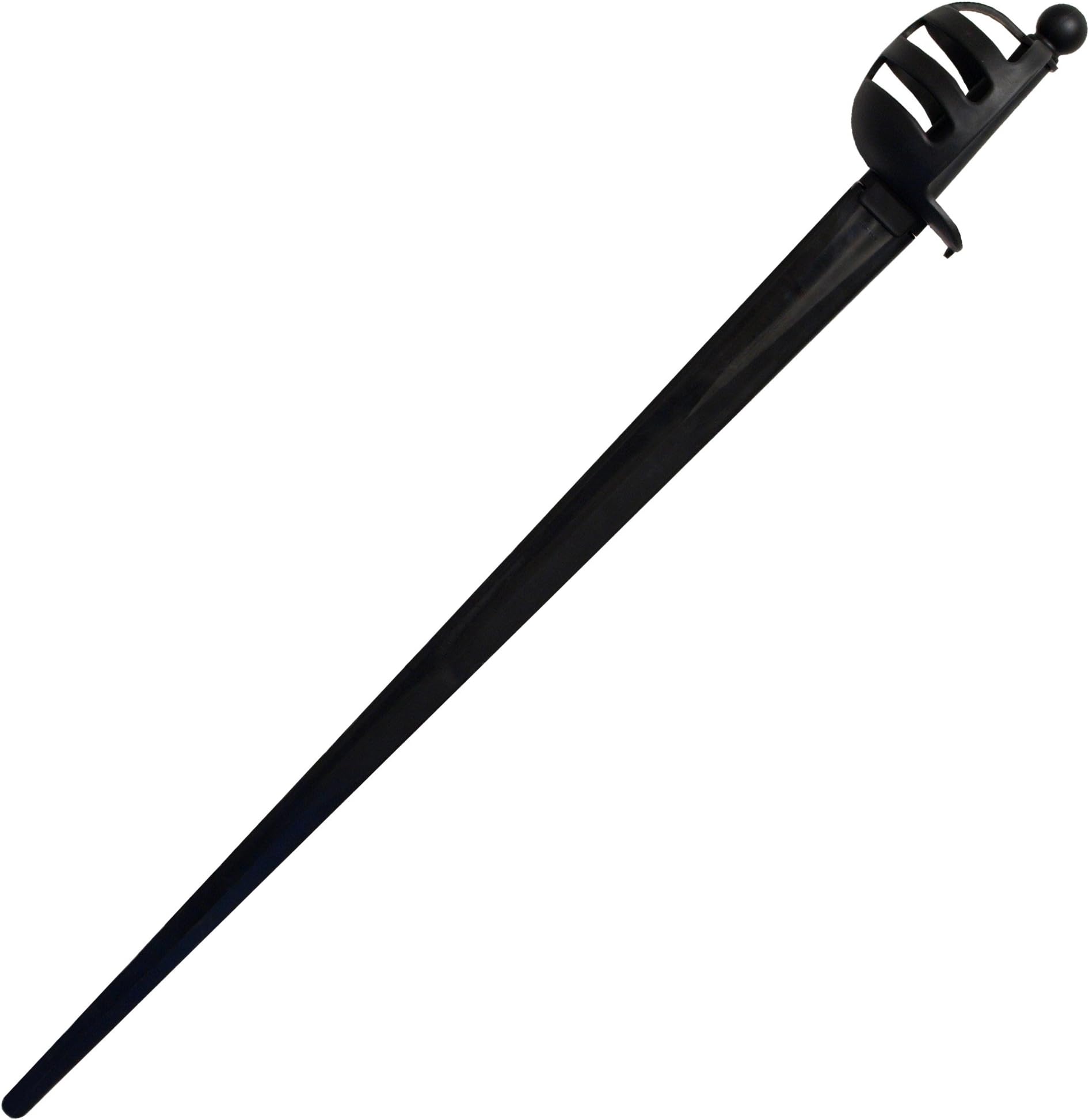 Red Dragon Armoury Synthetic Basket Hilt Sparring Sword - Black Blade