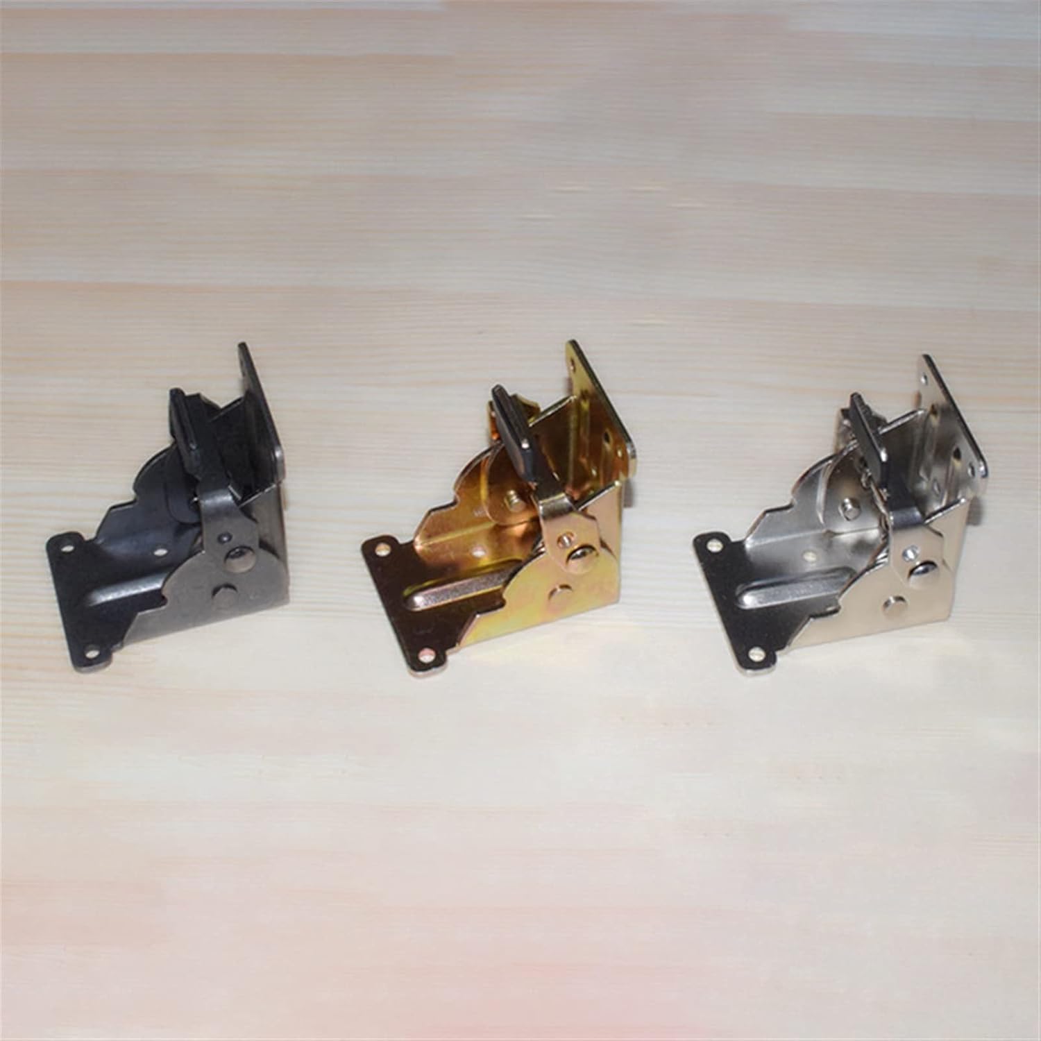 Cupboard Door Hinge, Cabinet Hinge,Cupboard Door Hinge,2 Pcs 90 Degrees Self-Locking Folding Hinge Dining Table Lift Support Connection Cabinet Hinges Furniture Hardware Accessories (Color : Nero)