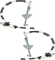 Vista 30 de TRQ Juego de regulador de ventana eléctrica delantera y motor compatible con Ford Ranger 1993-2011 1994-2009 Mazda B2300 1998-2001 B2500 1994-2007