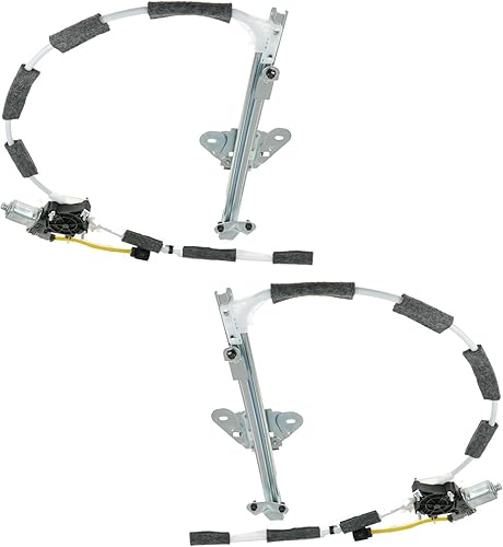 Miniatura 30 de TRQ Juego de regulador de ventana eléctrica delantera y motor compatible con Ford Ranger 1993-2011 1994-2009 Mazda B2300 1998-2001 B2500 1994-2007