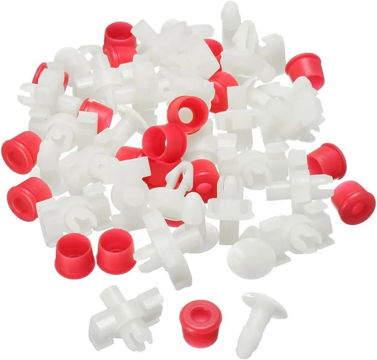 52pcs Car Clamps Plugs Seal Clips Compatible W123 Door Gasket Strip Trim Clips Auto Interior Accessories