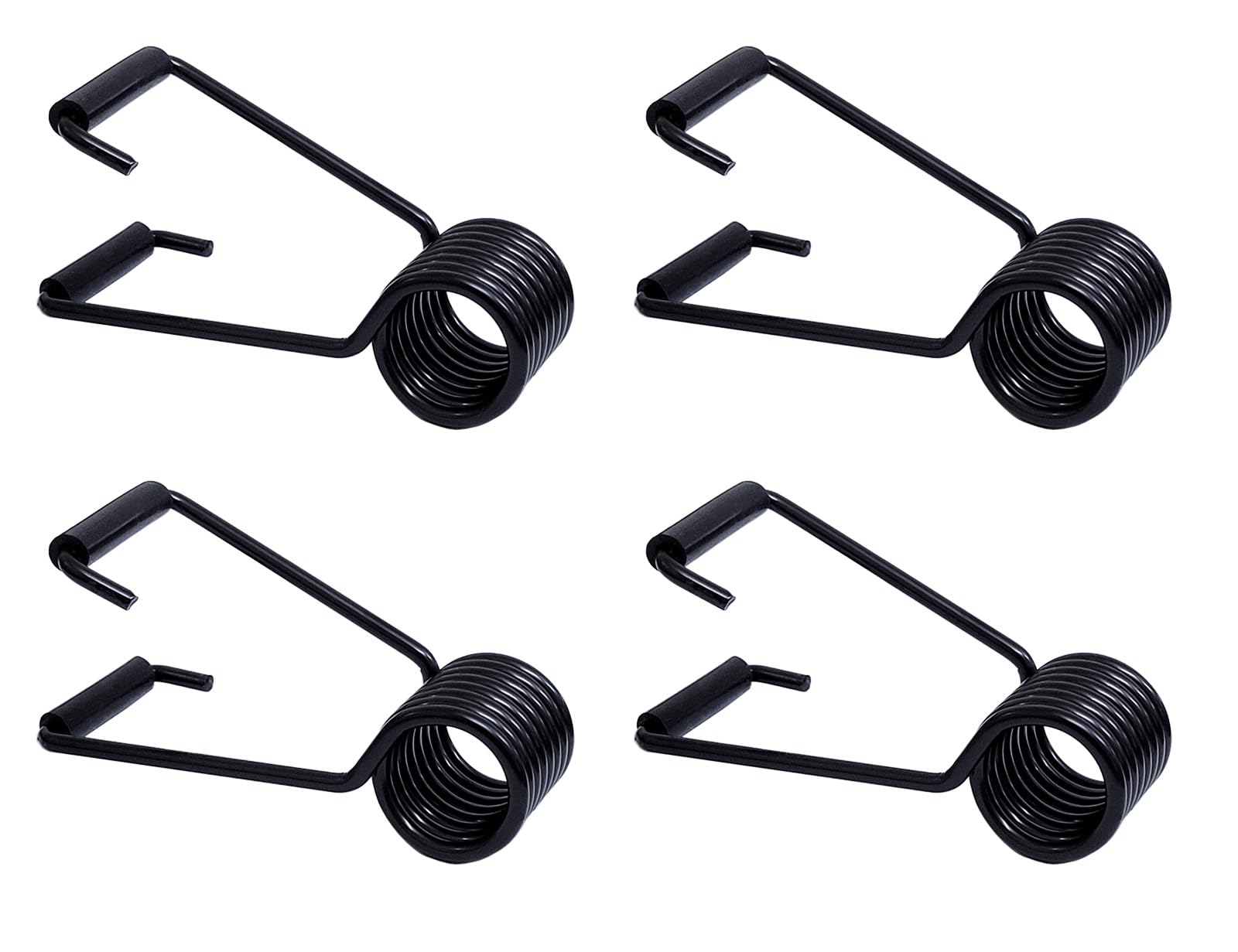 Ferme-porte universel à ressort papillon noir, lot de 8 avec butoir