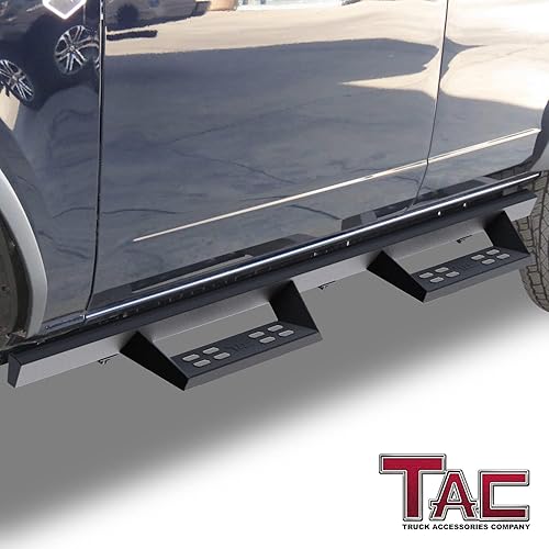 Miniatura 2 de TAC - Estribos de francotirador compatibles con Ford Bronco 2021-2023 camioneta de 4 puertas caída de 4 pulgadas textura fina escalones laterales