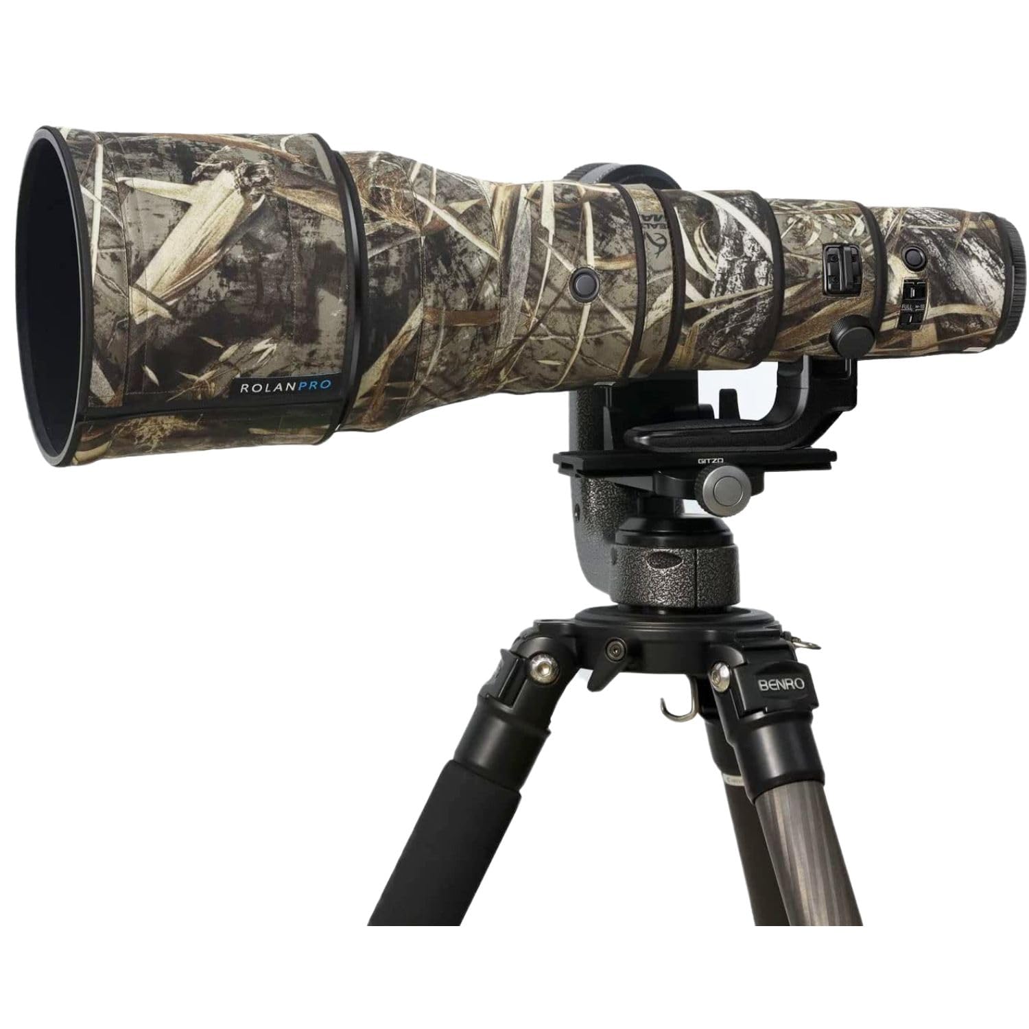 ROLANPRO Wasserdichter Lens Coat kompatibel mit Nikon Z 800mm F6.3 VR S, Camouflage Regenschutz Objektivschutzhülle Vogelbeobachtung Naturfotografie - #9 Gras-Tarnmuster