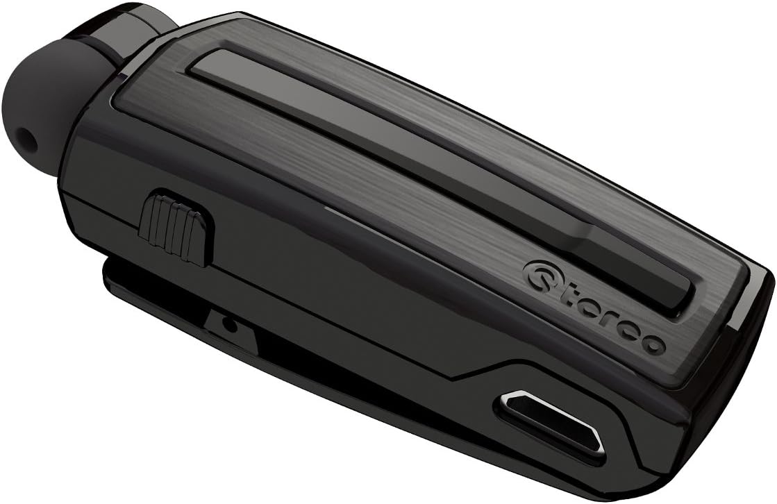 Azeca Distribution Stereo Retractable Bluetooth Headset - Retail Packaging - Black