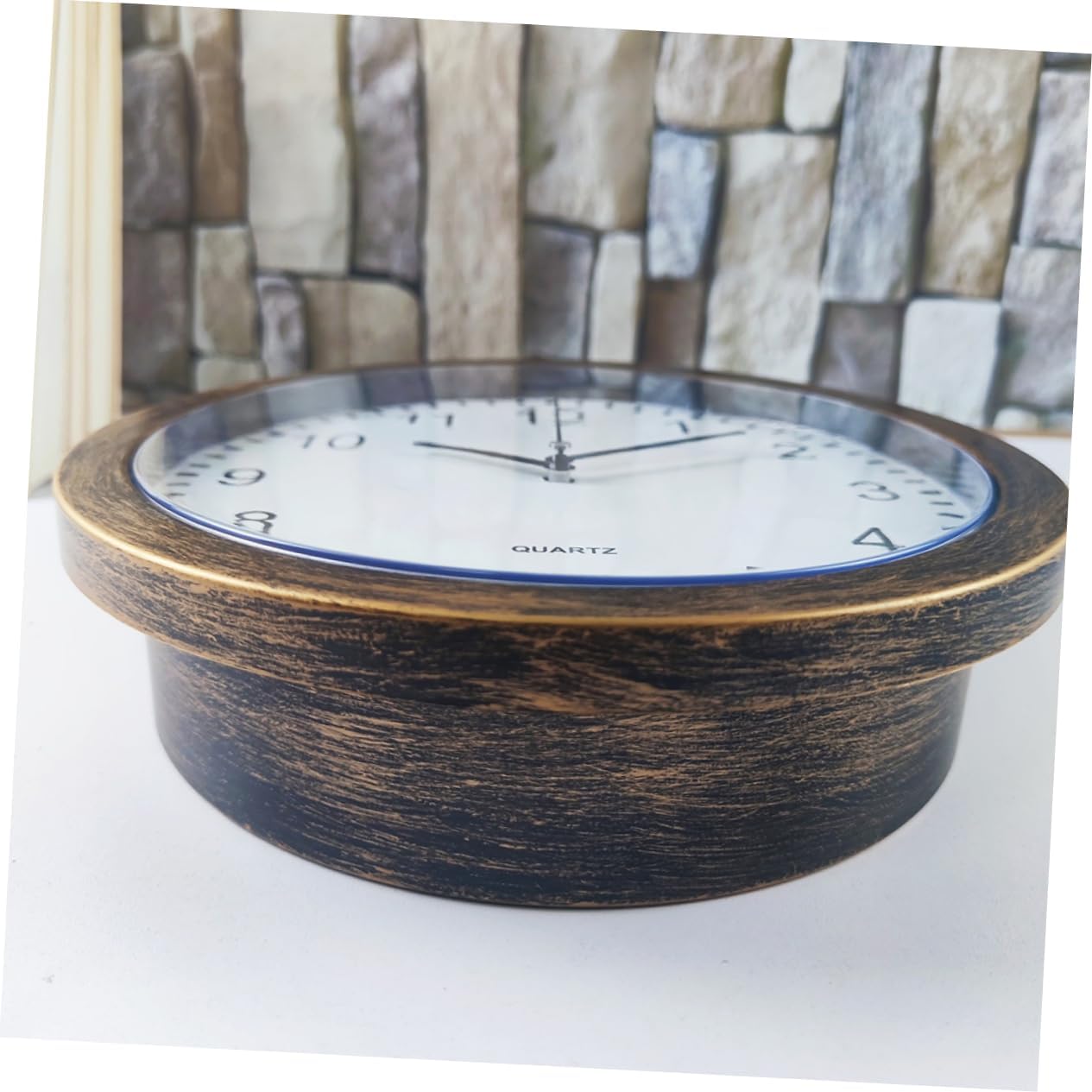 Xmas Hidden Safe Wall Clock Decor, Vintage Storage Box Mute Living Room image 5