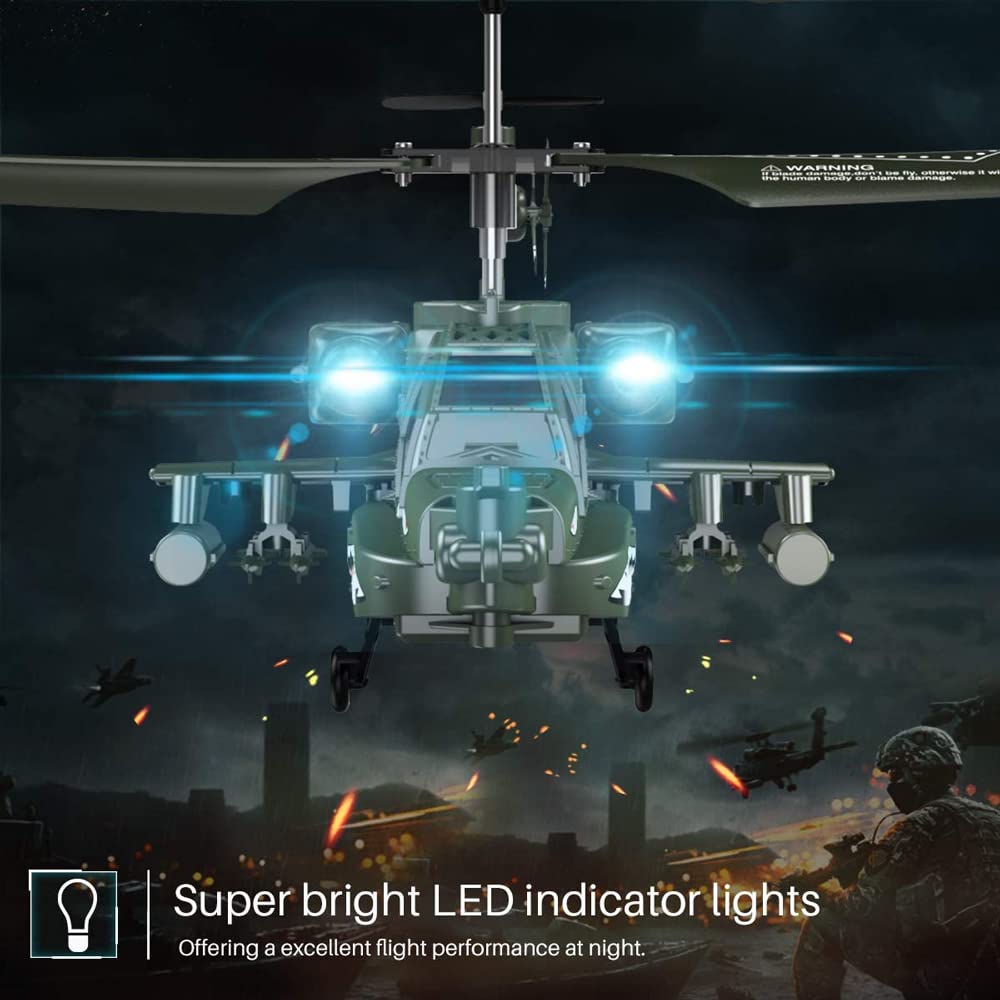RC Aereo Imitazione Militare Rc Aereo da Combattimento Drone Giocattolo 3.5 Canali Telecomando Elicottero Stabilizzatore Giroscopico Alta Bassa Velocità Aeroplano Giocattolo Regalo per Bambin
