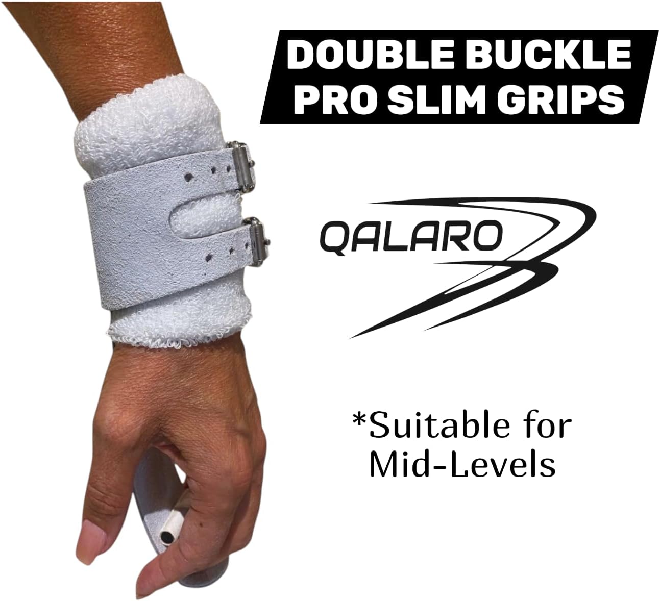 Double Buckle Grips for Girls Gymnastics | Dowel Grips, 4" Wristbands, Grip Bag | Gymnastics Grips for Girls | Youth Bar Grips | Gymnastics Gloves