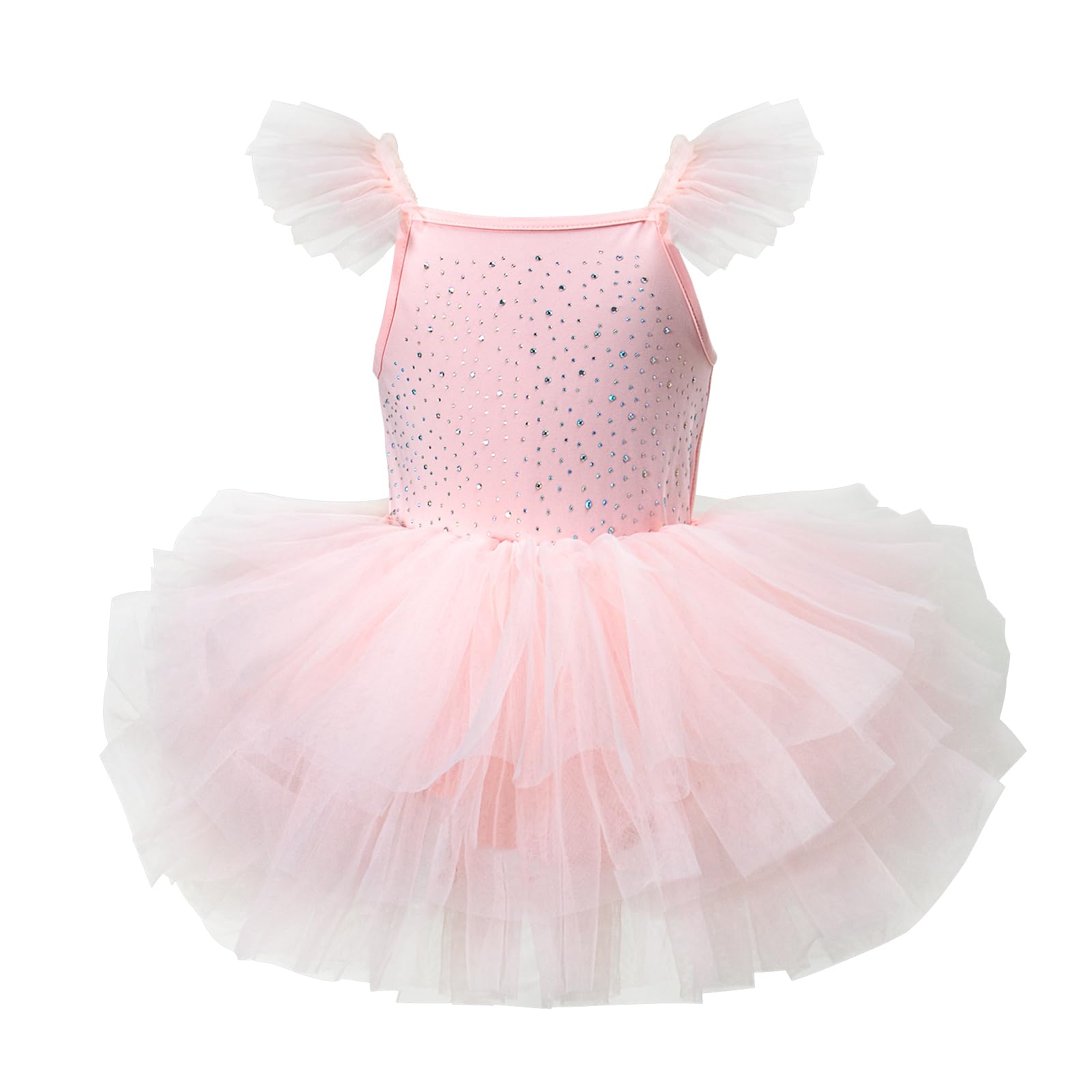 Tutu.kk Leotardos de baile para niñas pequeñas, sin mangas, de tul, vestido de ballet y tutú, disfraz de bailarina para cumpleaños, fiesta