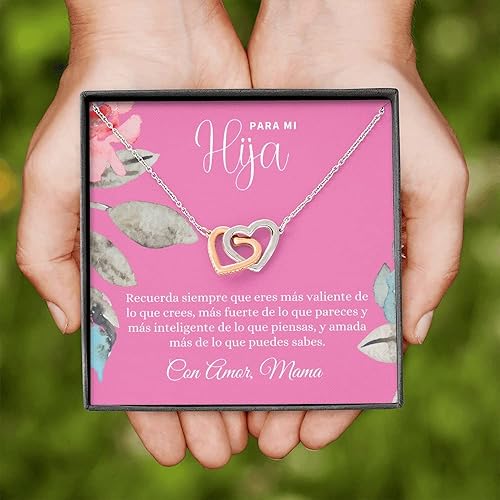 Miniatura 2 de Para Mi Hija, Regalo Para Hija, Regalo De Aliento De Hija, Collar Para Hija, Madre Y Hija, Regalo Para Hija En Español, Cumpleaños G4192