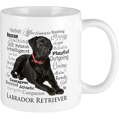 black lab coffee mug