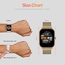 Fire-Boltt Ninja Call Pro Max Ultra Bluetooth Calling Smart Watch, 2.01" HD Display, 120+ Sports Modes, Health Suite, AI Voice Assistance, SpO2 Smartwatch for Men & Women - Gold Link gallery image