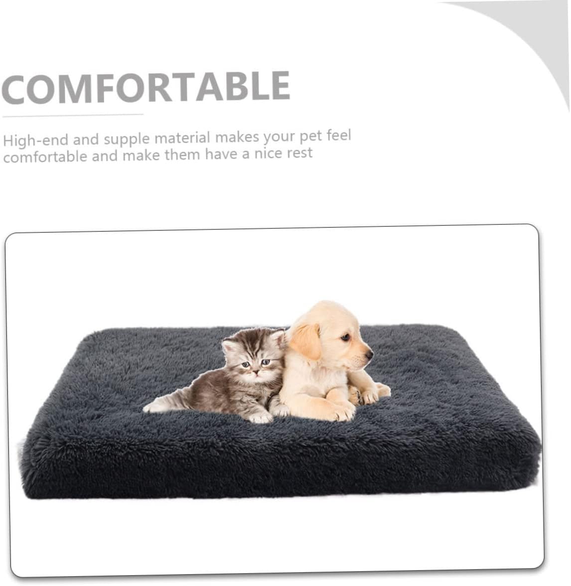 Didiseaon 3pcs Daily Use Dog Sleeping Bed Soft Pet Cushion for Dogs and Cats Deep Mat for Home Portable and Lightweight for Comfort