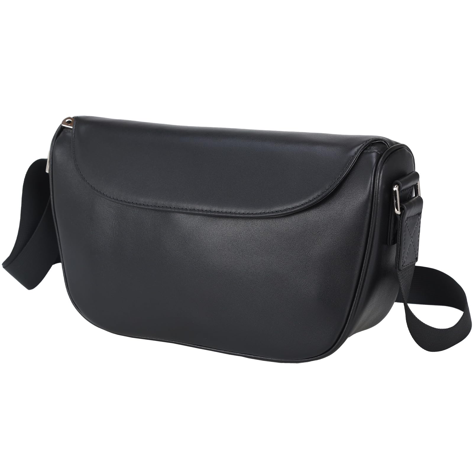 TIDING タイディング ショルダーバッグ メッセンジャーバッグ ブラック TIDING ショルダーバッグ メンズ 本革 ナッパレザー