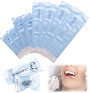 200 peças sacos de esterilização auto-adesivas, bolsa selante para esterilização para ferramentas dentárias, tatuagens ou manicure, sacos esterilização manicure, sacos de esterilização