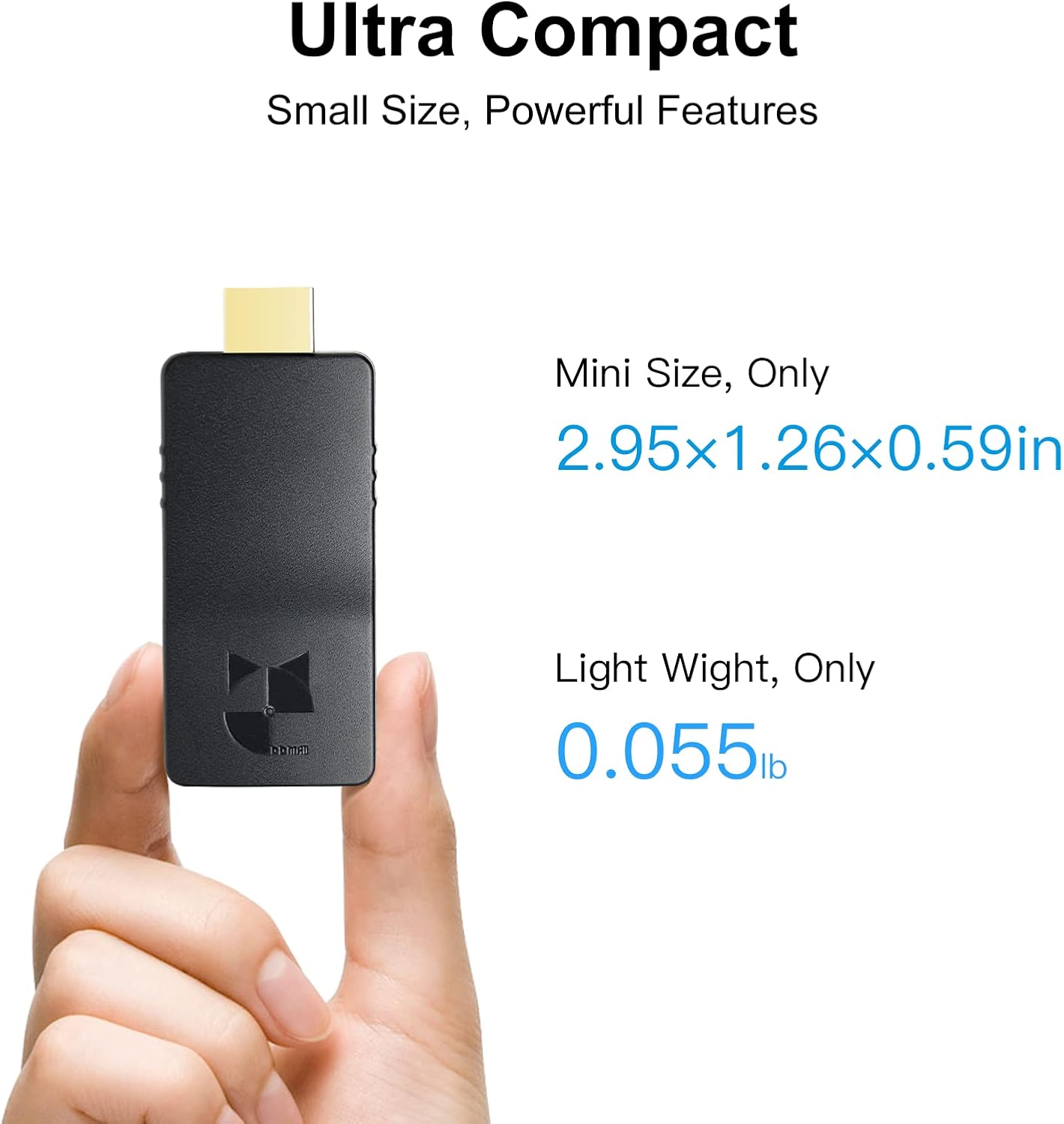 DDMALL Wireless HDMI Video Transmitter, 2K HD WiFi Extender, HDMI WiFi Transmitter for AV Transmission(WHE-10TX)