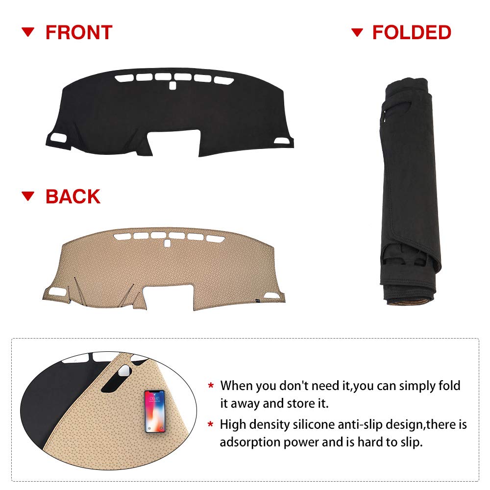 Cartist Flannel Dashboard Cover for Honda CRV 20122016 CRV Dash Cover