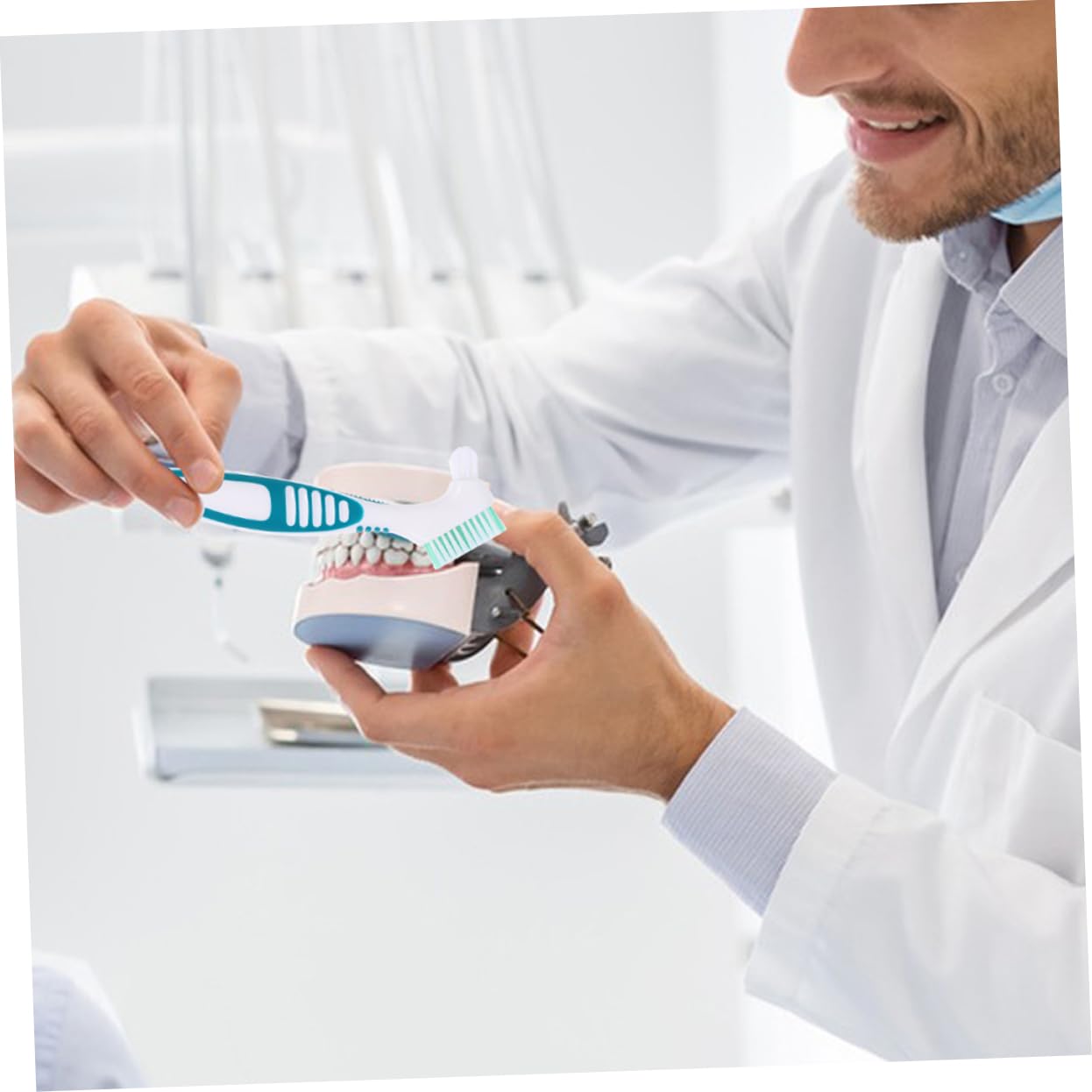 FRCOLOR 4 Set Spazzola Per La Pulizia Strumento Per La Pulizia Dello Spazzolino Denti Finti Spazzolino Da Denti Spazzolino Da Denti Spazzolino Da Denti Denti Finti Spazzola 4 pezzi * 4