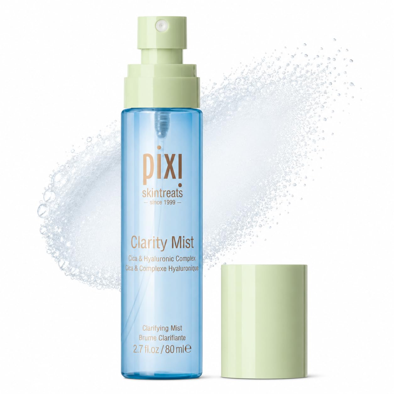 Pixi Beauty Face Mist for Acne-Prone Skin | Clarity Mist Clarifying Spray Reduces Breakouts & Excess Oil | Smooths Texture with Salicylic Acid & Niacinamide | Gentle Alcohol-Free | 2.7 fl oz