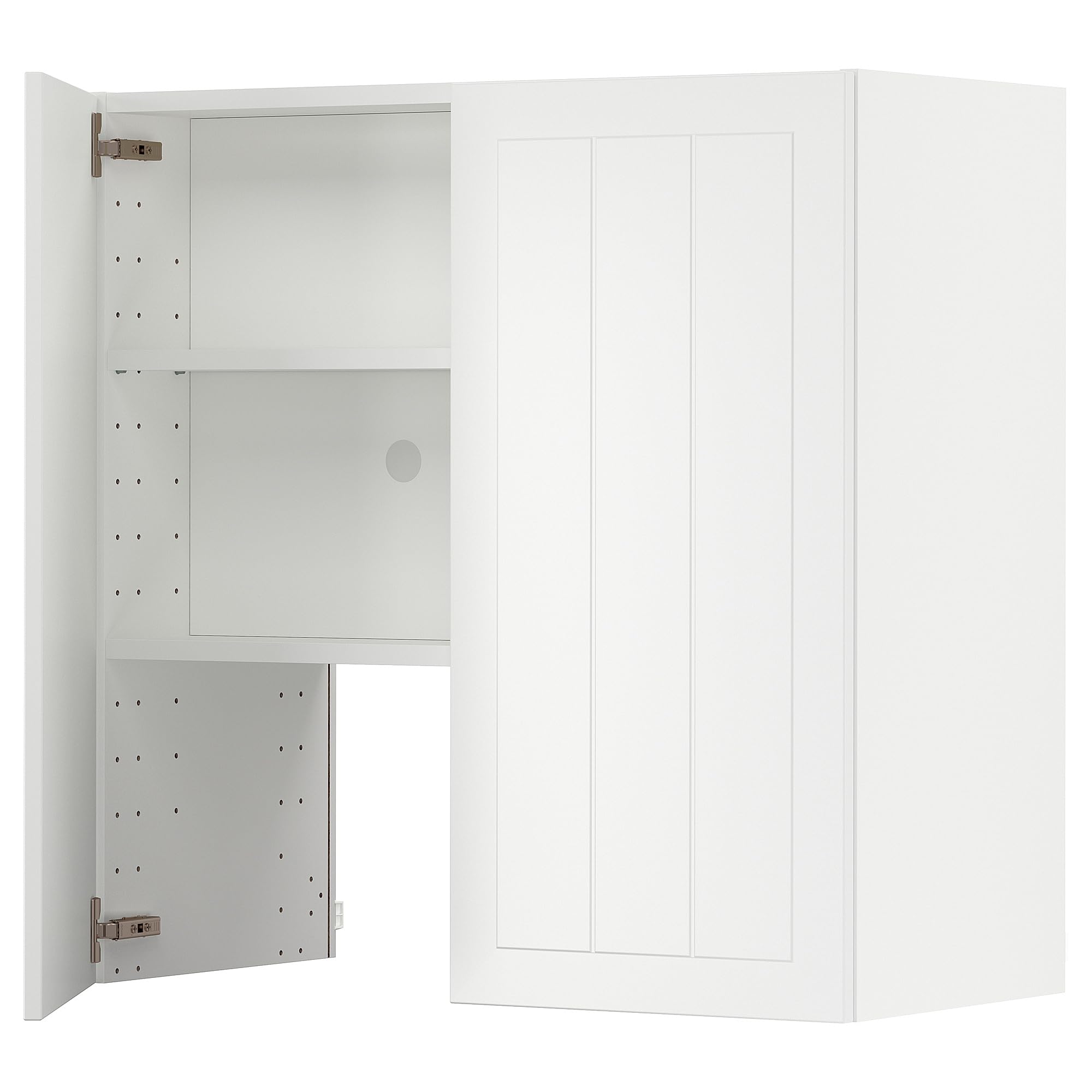 Meuble de cuisine METOD mural blanc 80x80 cm pour hotte et épices