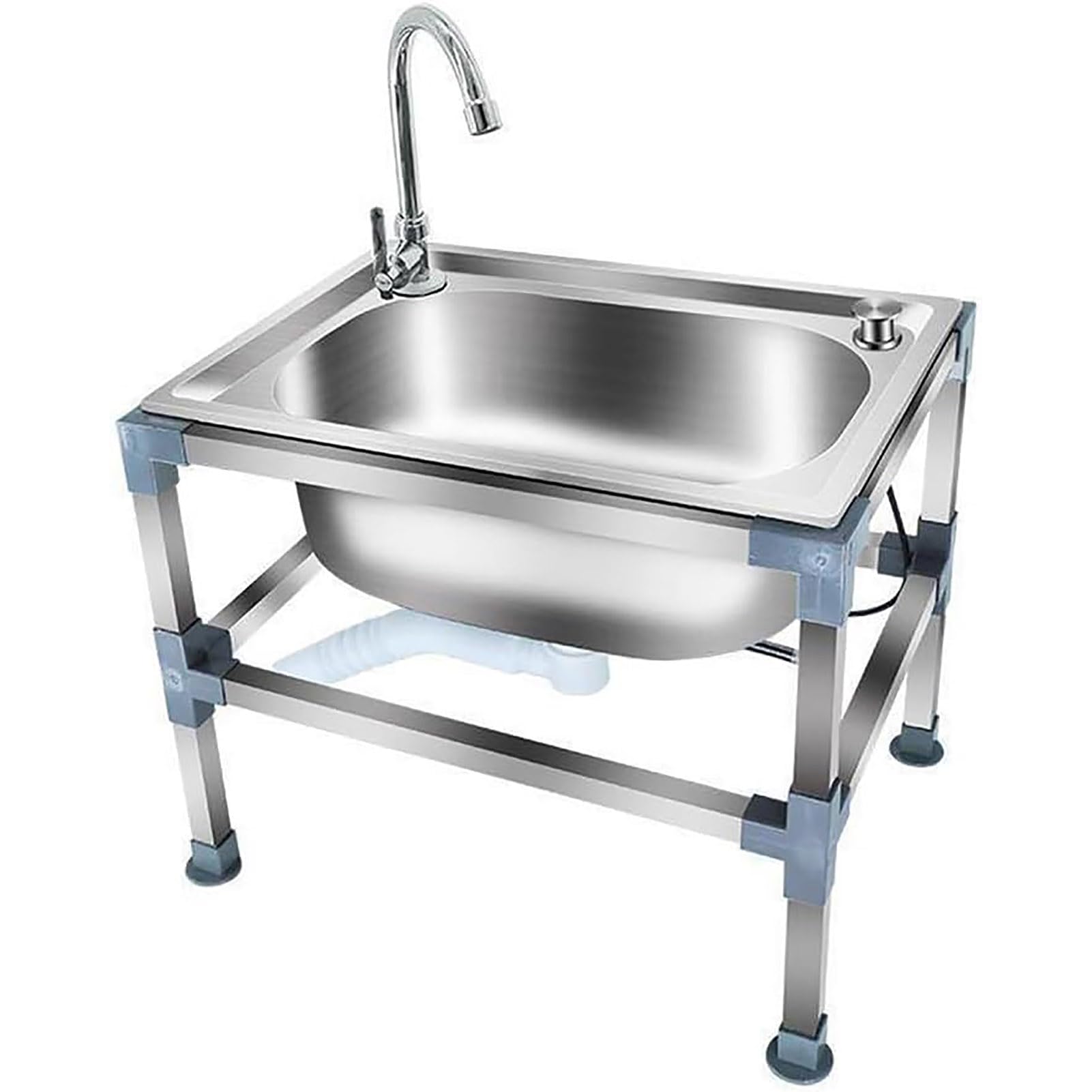Fregadero de fregona con tubería de agua fría y servicio de drenaje 48x35