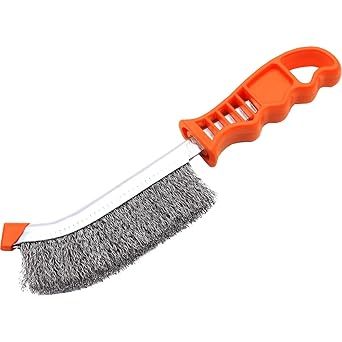 Professional 225mm Hand Steel Wire Brush Scraper, Plastic Handle, for De-rusting and Polishing - 620140