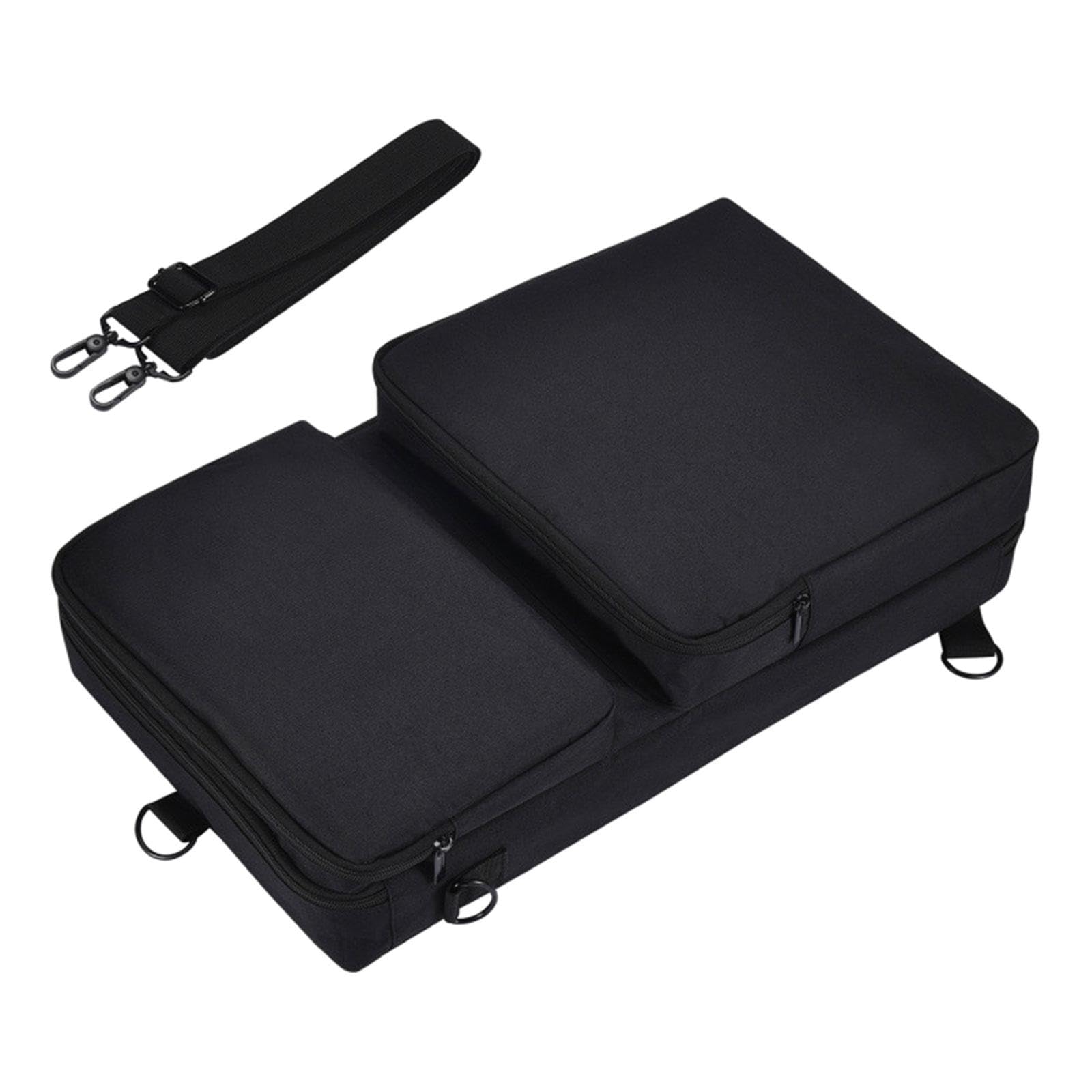 Torba do przechowywania kontrolera DJ ochraniacz pogrubiona walizka na podróżny sprzęt DJ, Czarny, 51.5 cmx31 cm