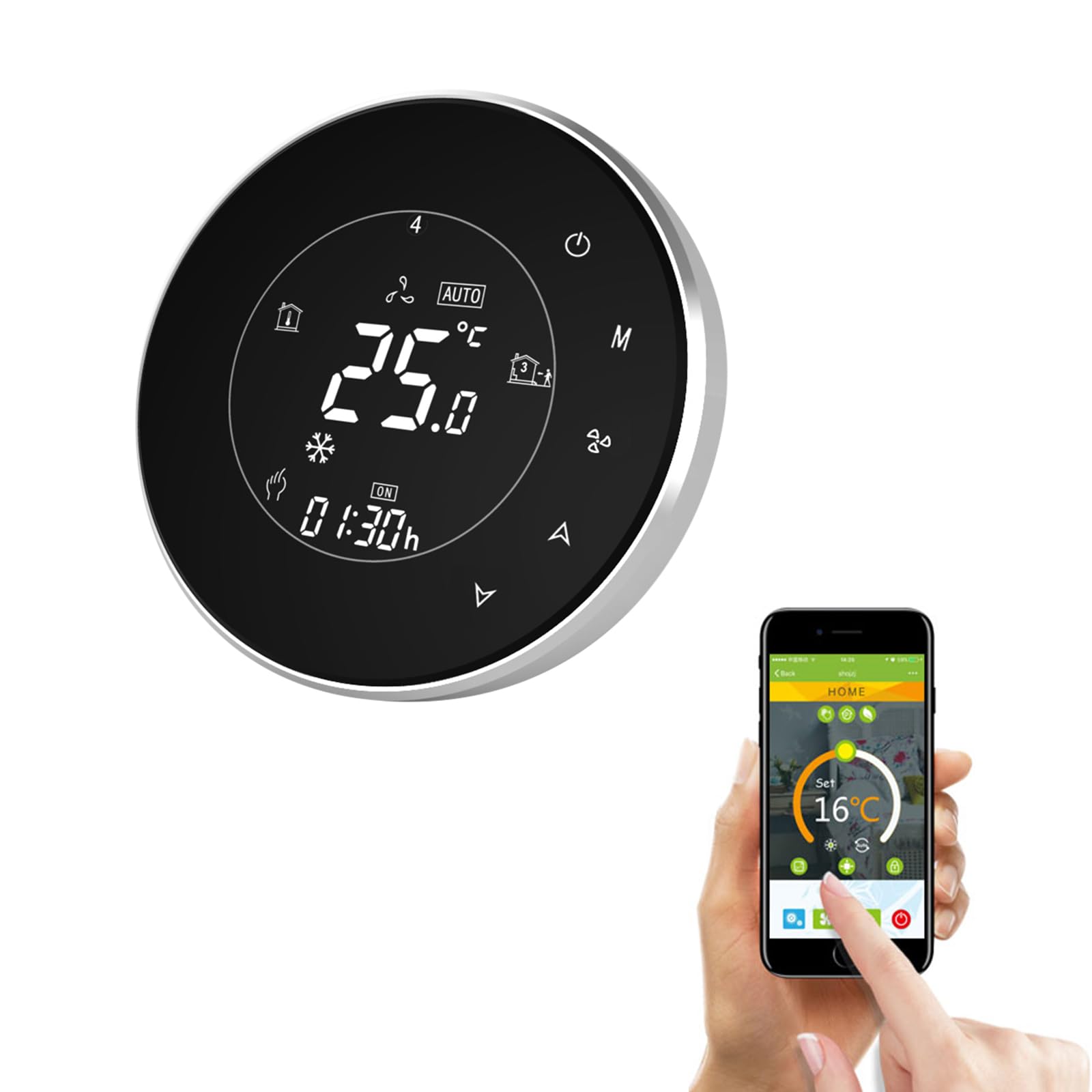 WiFi Thermostat Temperature Controller Programmable Supports Mobile APP Control For Electric - View #8