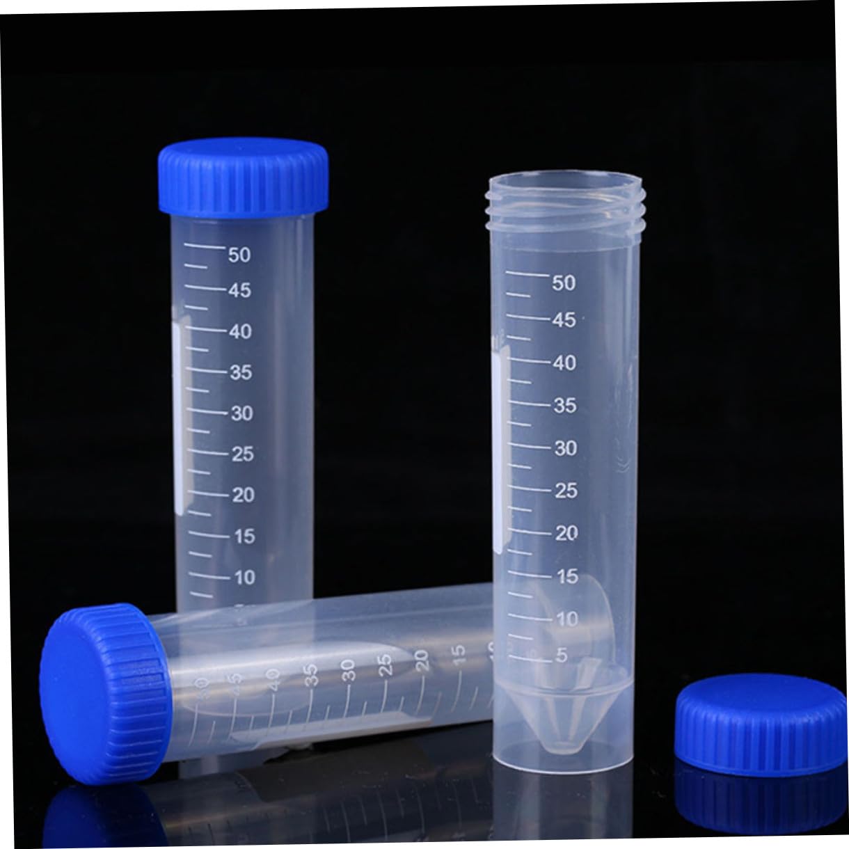 GALPADA 81piezas Tubos de Centrífuga Desechables Tubos de Ensayo de Plástico con Tapa para Experimentos Científicos Laboratorio