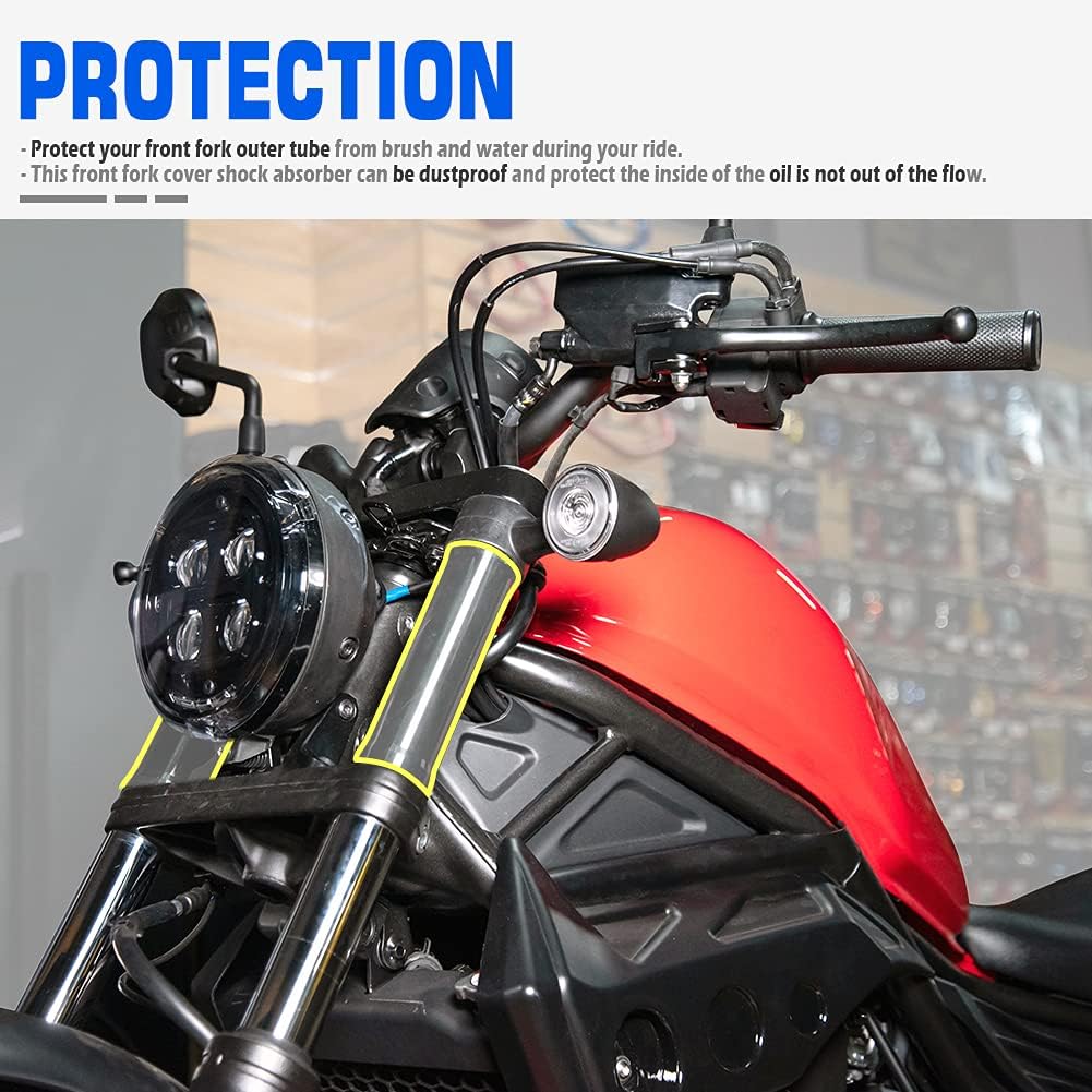 Motorcycle 41mm Aluminum Fork Boots for Rebel 500 300 CMX500 CMX300 2017-2026 Front Cover Gaiters Shock Absorber Gators