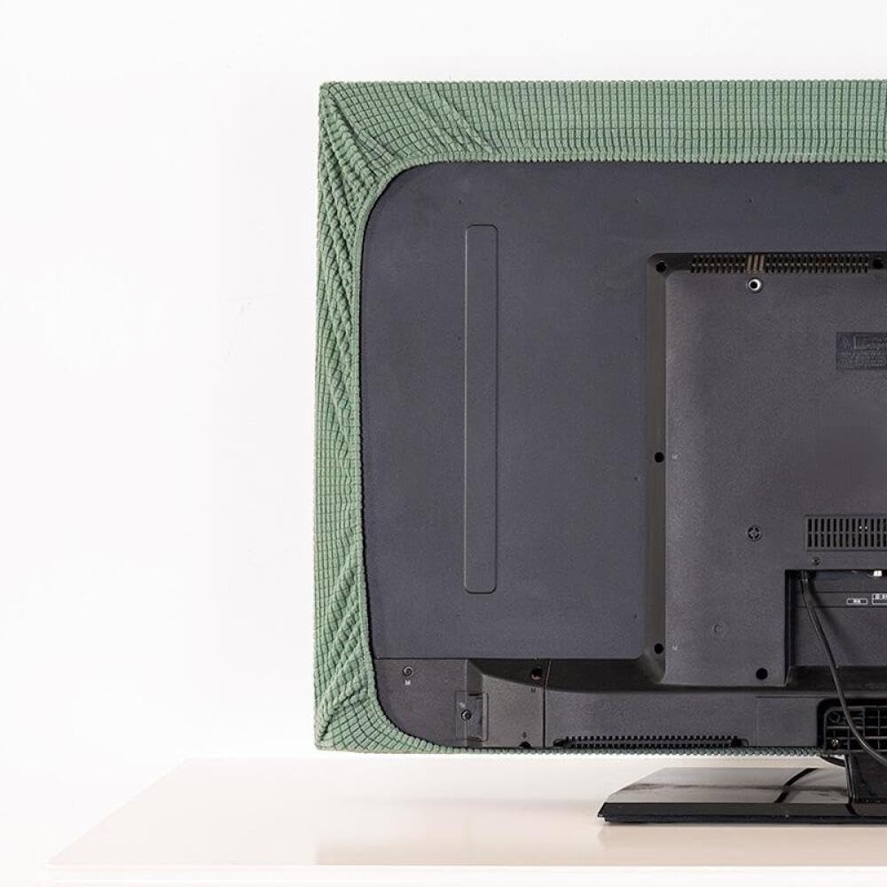 TV Screen Protector, TV Display Protector for LCD LED Dust Cover, Television Cover Dustproof, Lightweight Water-Resistant Material, for Family Theater Systems-Tea green||100 inch