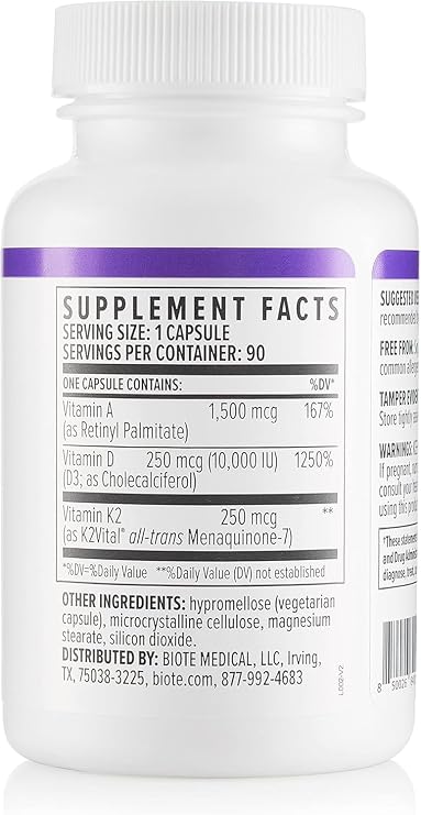 Biote Nutraceuticals - ADK 10 - Immunity + Cardiovascular (90 Capsules)
