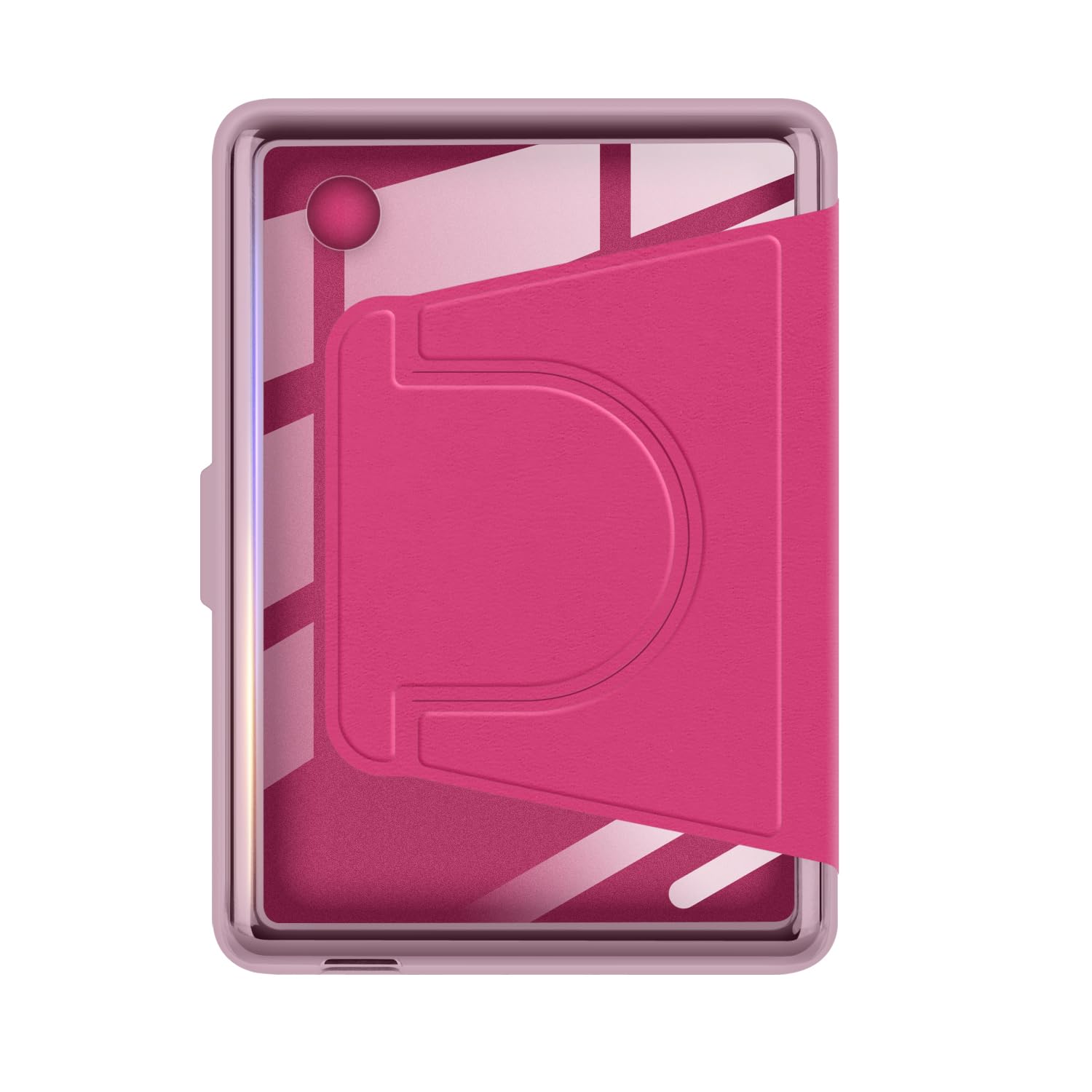 YoungMe Coque rotative à 360 degrés pour Kobo Clara BW 2024 de 6" sorti, design magnétique amovible housse de protection réglable avec dos transparent et veille/réveil automatique