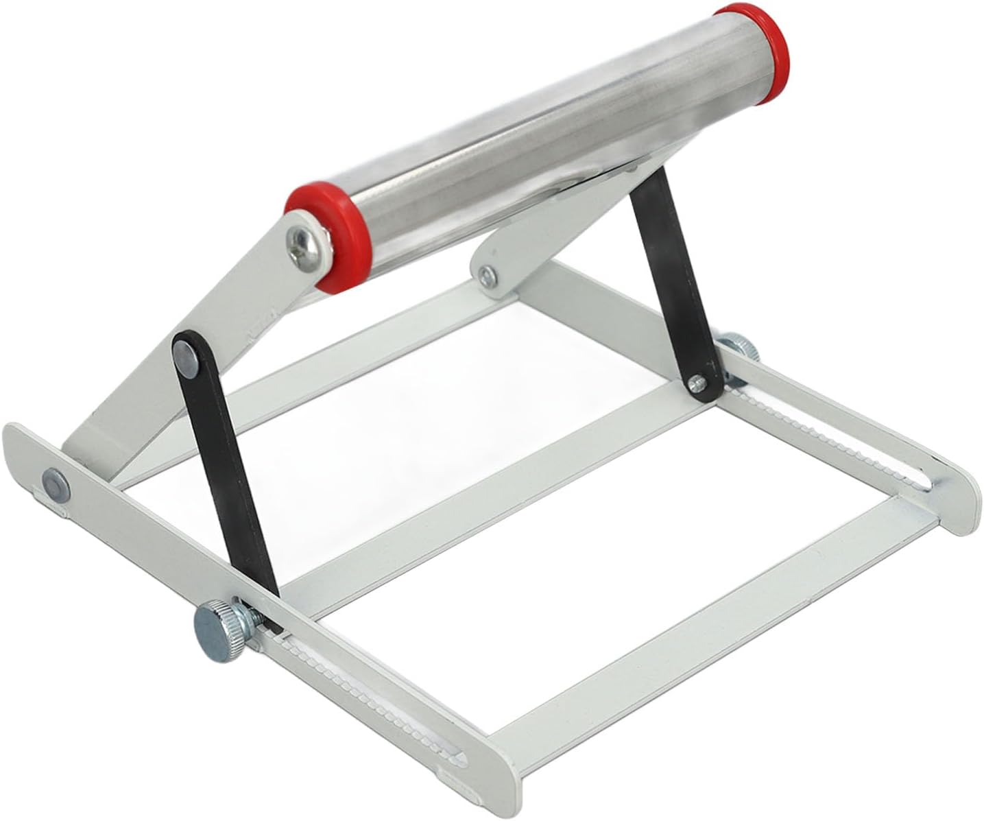Adjustable Cutting Machine Support Frame Foldable Design Stainless Steel Materials Sawtooth Design Material Support Bracket 55 to 135mm Adjustable Height Range