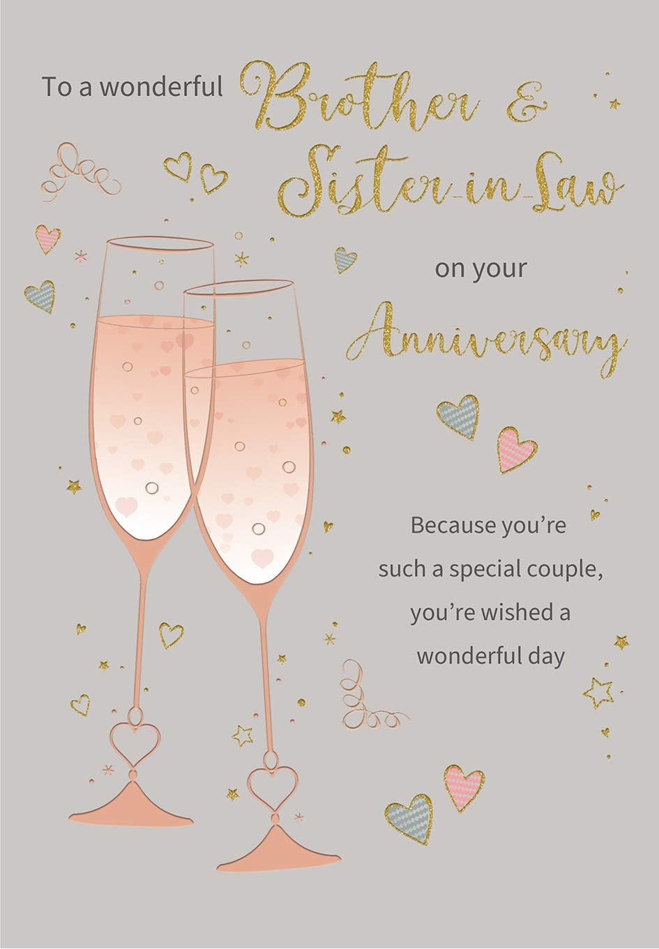 Regal PublishingClassic Annivesary Card Brother & Sister in Law - 9 x 6 inches -