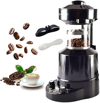 Electric Coffee Roaster, 2100W Full automatic Household Coffee Bean Roaster Machine, Professional Air Roasting Machine with Timing, Adjustable Temperature 100-250 , Cold/Hot Air Adjustmen