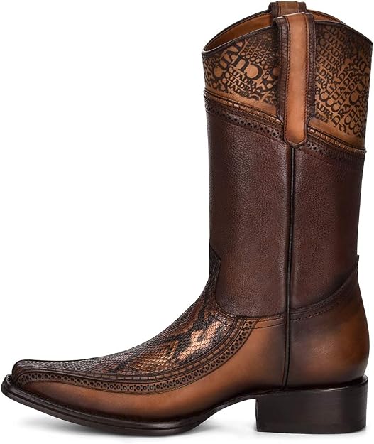Cuadra Botas de vaquero para hombre en piel auténtica de pitón, color  marrón, Marrón, 6 US : Amazon.com.mx: Belleza