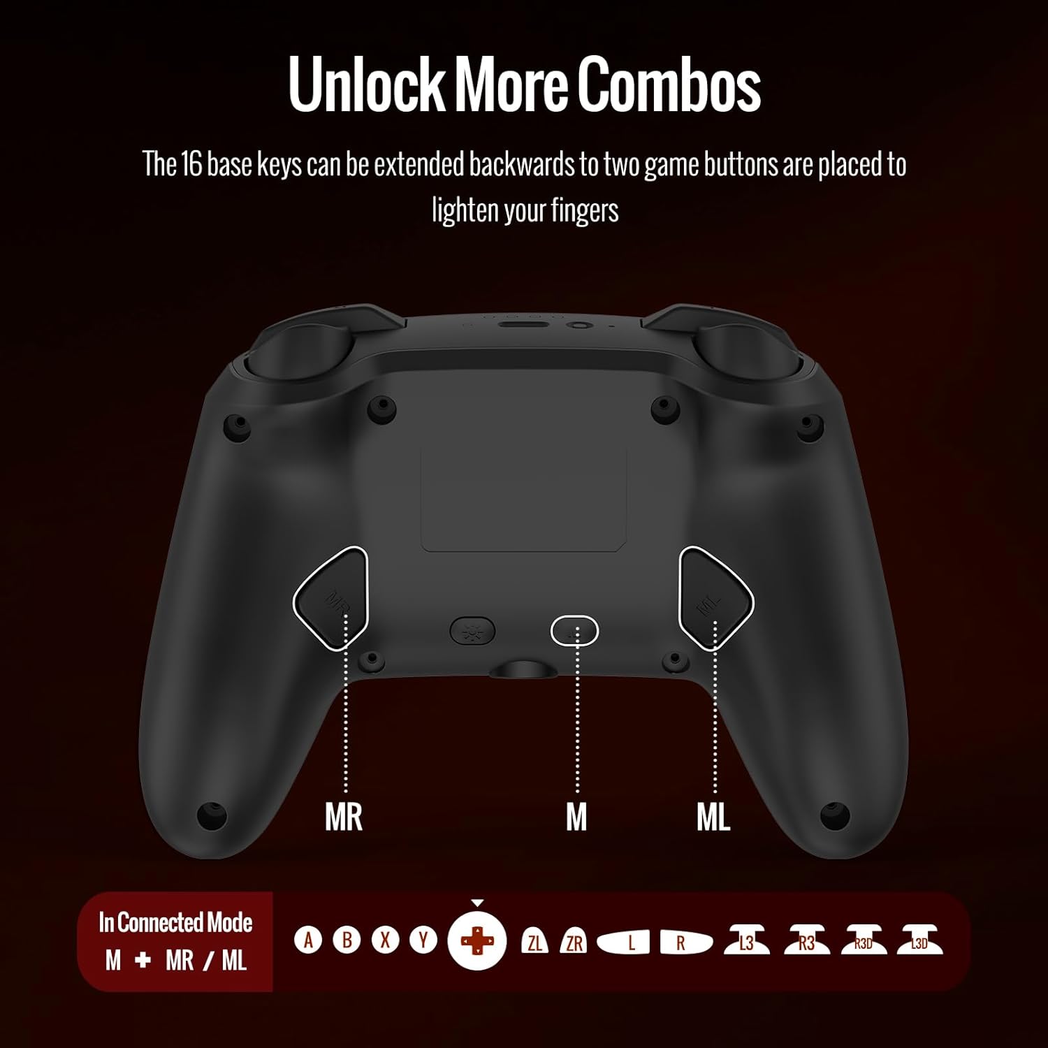 BETMI Wireless Pro Controller for Switch 2 with 9-Axis Sensor/C Button/Hall Effect Joysticks/Macro/Wake-up/Stereo Jack/RGB LED Light/Dual Vibration, Bluetooth Gamepad for Switch/Lite/OLED/PC (Black)